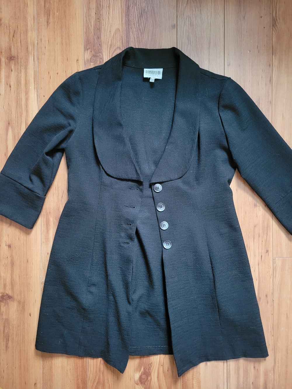 Black Women’s Long Blazer Jacket